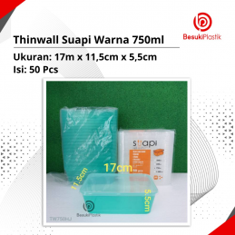 Thinwall Suapi Warna 750ml