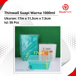 Thinwall Suapi Warna 1000ml