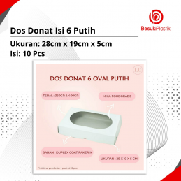 Dos Donat Isi 6 Putih