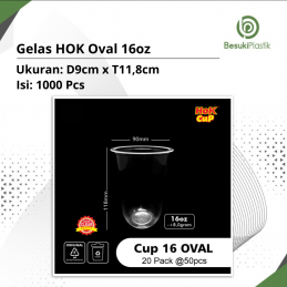 Gelas HOK Oval 16oz (DUS)