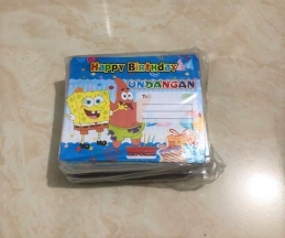 Undangan Ultah Persegi